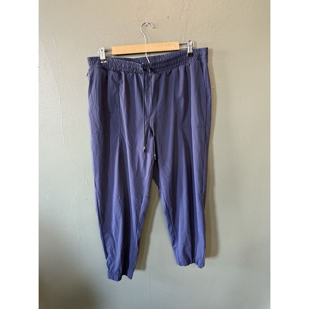 Fabletics Mens Blue Athletic Jogger Sweatpants Size XL w/ Drawstring